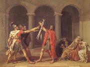 Jacques-Louis David Oath of the Horatii oil on canvas